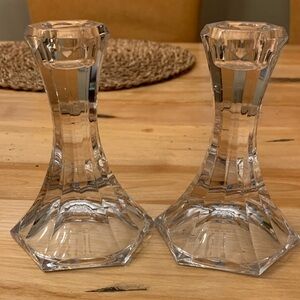 Elegant Crystal Candle Holders
